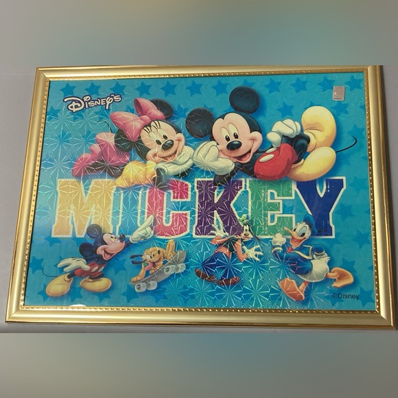 DISNEY MICKEY & MINNIE MOUSE WALL ART 11x14” - Picture 1 of 8